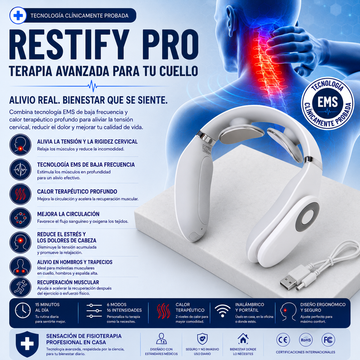 Restify Pro masajeador electrico de cuello y espalda