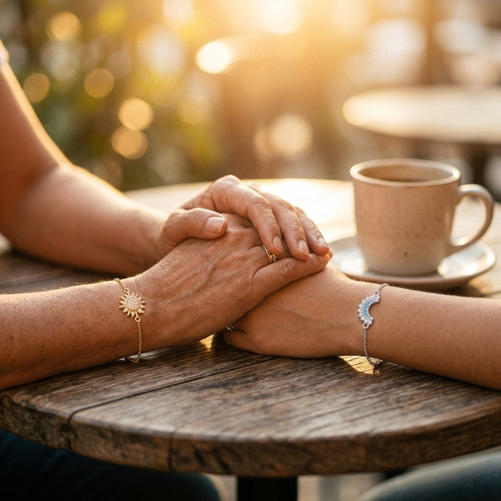 Madre e hija con sus pulseras