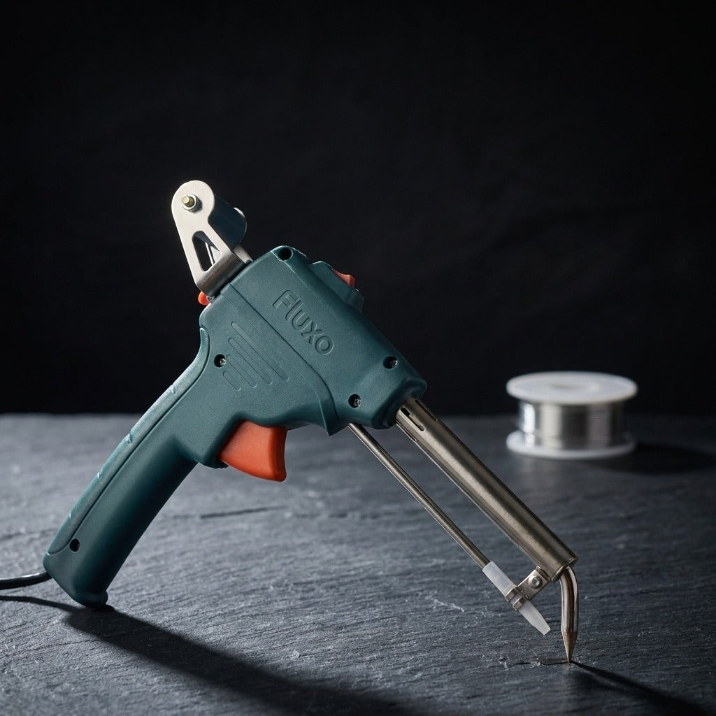 Fluxo pistola de soldar electrica con alimentador de estano