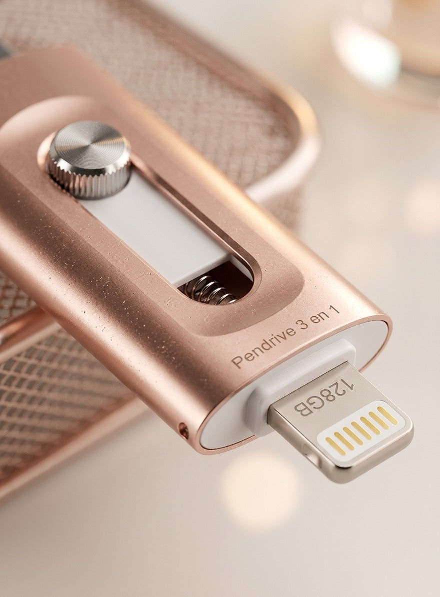 Detalle del conector retráctil SwiftDrive