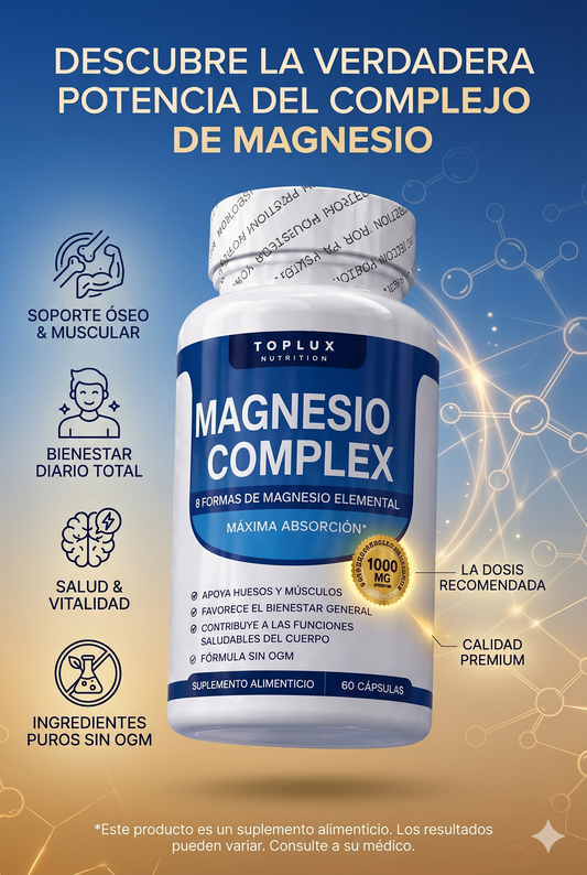 Magnesio Suplemento 8 Elemental 1000mg