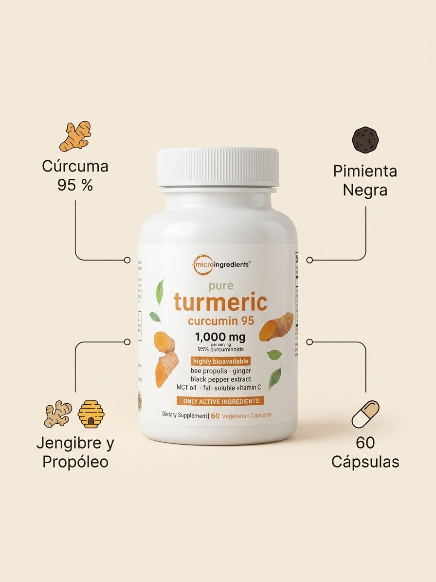 Ingredientes de Turmeric Curcumin 95