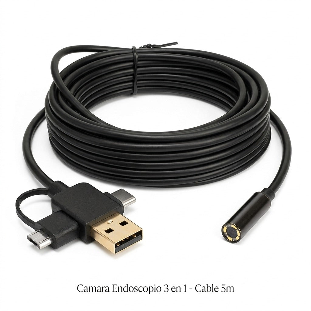 Vista del conector 3 en 1 ScopePro