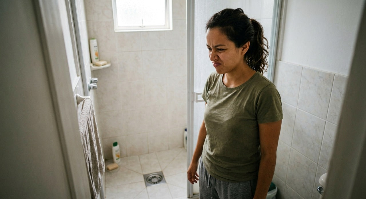 Mal olor que sube por el desagüe del baño