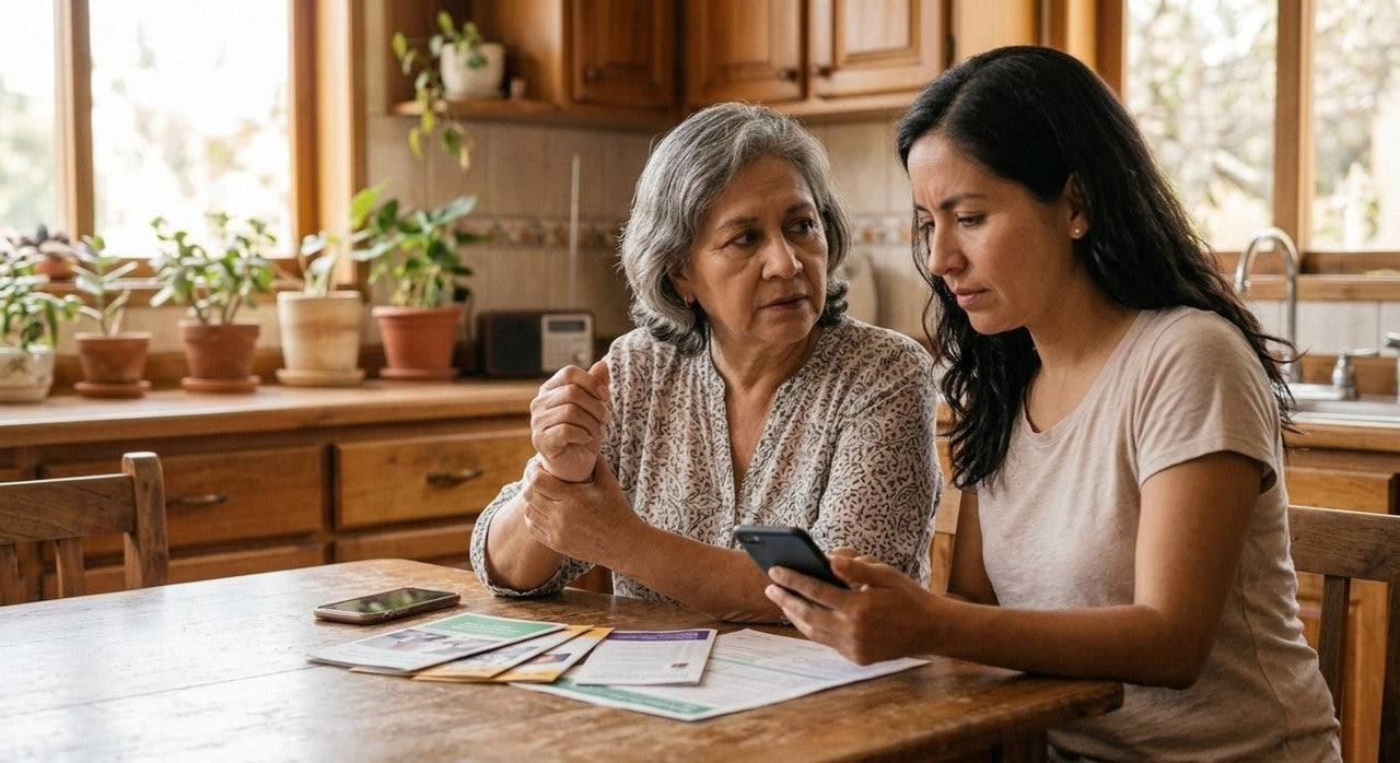 Familia con incertidumbre sobre su salud